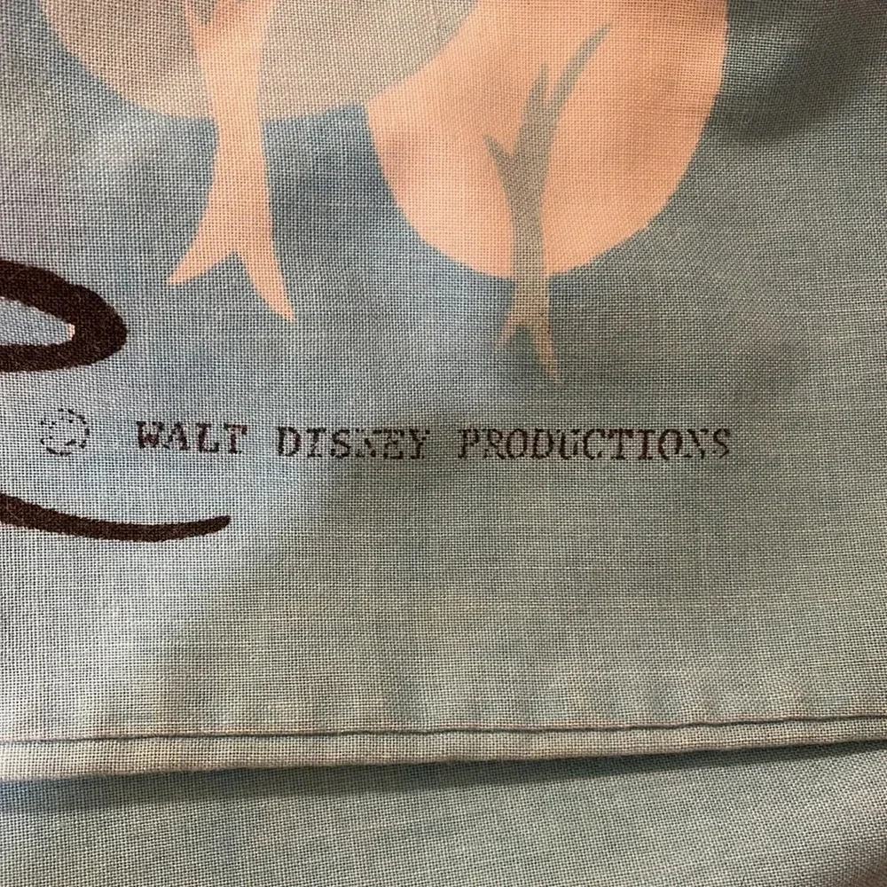 Disney vintage blue standard pillowcase